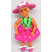 LEGO Belville Female avec Chapeau avec Bow, Dark Pink Skirt et Necklace