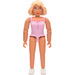 LEGO Belville Female with Pink Swimsuit and Dark Pink Buttons Minifigure