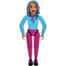 LEGO Belville Female with Sky Blue Top Minifigure