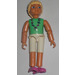 LEGO Belville Girl with Light Green Shirt and Shell Necklace Minifigure