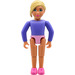 LEGO Belville Girl with Medium Violet Top Minifigure