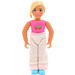 LEGO Belville Girl with pink bodysuit, strawberry