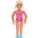 LEGO Belville Girl with pink bodysuit, strawberry Minifigure