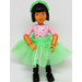 LEGO Belville Girl with Pink Shirt with Stars, Skirt, and Headband