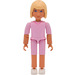 LEGO Belville Girl with Pink Shorts, Pink Top &amp; Necklace Decoration Minifigure