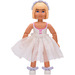 LEGO Belville Girl with White Swimsuit and Three Dark Pink Bows Pattern, Light Yellow Hair Minifigure
