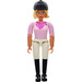 LEGO Belville Horseriding Woman with Pink Top and Black Riding Boots