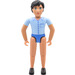 LEGO Belville male with blue shirt and blue shorts Minifigure