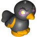 LEGO Oiseau avec Feet Together avec Noir Corps et Angry Eyebrows (75517)