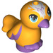 LEGO Bird with Feet Together with Bright Light Orange Body and Medium Azure Eyes (37079)