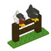 LEGO Birds sur une Clôture MMMB021