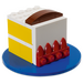 LEGO Birthday Cake met blauwe basis 40048-1