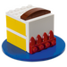 LEGO Birthday Cake med blå base 40048-1