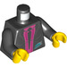 LEGO Zwart Agent Caila Phoenix Minifig Torso (973 / 76382)