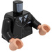 LEGO Schwarz Alfred Pennyworth Minifigur Torso (973 / 76382)