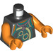 LEGO Schwarz Alien Keytarist Minifig Torso (973 / 76382)