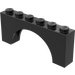 LEGO Schwarz Bogen 1 x 6 x 2 Dickes Oberteil und verstärkte Unterseite (3307)