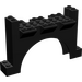 LEGO Black Arch 2 x 12 x 6 Wall with Slopes (30272)