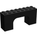 LEGO Schwarz Bogen 2 x 8 x 3 (4743)