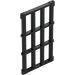 LEGO Black Bar 1 x 4 x 6 with Grille Window (92589)