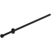 LEGO Zwart Staaf 12 met Hollow Noppen, Trekhaakkogel, en Slit (6076)