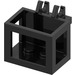 LEGO Black Basket 2 x 3 x 2 With Open Hinge (2424)