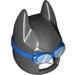 LEGO Noir Batman Cowl Masquer avec Bleu Swimming Des lunettes de protection (29742)