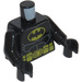 LEGO Zwart Batman Torso met Geel ovaal Crest en Geel Riem (76382 / 88585)