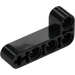 LEGO Svart Bjelke 2 x 4 Bøyd 90 grader, 2 og 4 Hull (32140 / 42137)