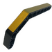 LEGO Black Beam 3 x 3.8 x 7 Bent 45 Double with golden tape around curve Sticker (32009)