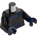 LEGO Black Bib Fortuna with Black Robe and Silver Armor Minifig Torso (973)