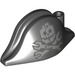 LEGO Schwarz Bicorne Pirate Hut mit MetalBeard Skull und Crossbones mit Spanners (2528 / 44187)