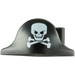 LEGO Noir Bicorne Pirate Chapeau avec Skull avec fermé Mouth (2528 / 84639)