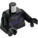 LEGO Black Black Panther with Medium Legs Minifig Torso (973 / 76382)