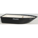 LEGO Black Boat Hull 25 x 10 x 4 1/3 with &#039;4010&#039; and &#039;Police&#039; Sticker (2372)