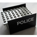 LEGO Black Boat Section Middle 6 x 8 x 3 &amp; 1/3 with Gray Deck with &quot;POLICE&quot; on both sides Sticker