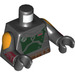 LEGO Zwart Boba Fett Minifig Torso (973 / 76382)