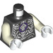 LEGO Black Bone Spirit Minifig Torso (Glow in the Dark Arms) (973 / 76382)