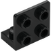 LEGO Black Bracket 1 x 2 - 2 x 2 Up (99207)