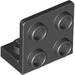 LEGO Black Bracket 1 x 2 - 2 x 2 Up (99207)