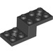 LEGO Noir Support 2 x 5 x 1.3 avec des trous (11215 / 79180)