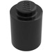 LEGO Black Brick 1 x 1 Round with Solid Stud without Bottom Lip