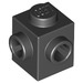 LEGO Black Brick 1 x 1 with Two Studs on Adjacent Sides (26604)
