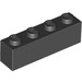 LEGO Black Brick 1 x 4 (3010 / 6146)