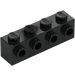 LEGO Black Brick 1 x 4 with 4 Studs on One Side (30414)