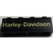 LEGO Black Brick 1 x 4 with &#039;harley-davidson&#039; Sticker (3010)