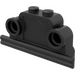 LEGO Black Brick, 1 x 4 x 2 Bell Shape with Headlights