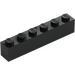 LEGO Black Brick 1 x 6 (3009)