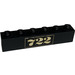 LEGO Black Brick 1 x 6 with &quot;722&quot; (3009)