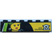 LEGO Schwarz Backstein 1 x 6 mit &quot;CITY MUSEUM&quot; und Logo und Female Minifig Kopf Painting Aufkleber (3009)